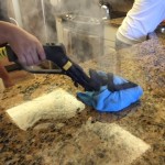 steam clean counter tops